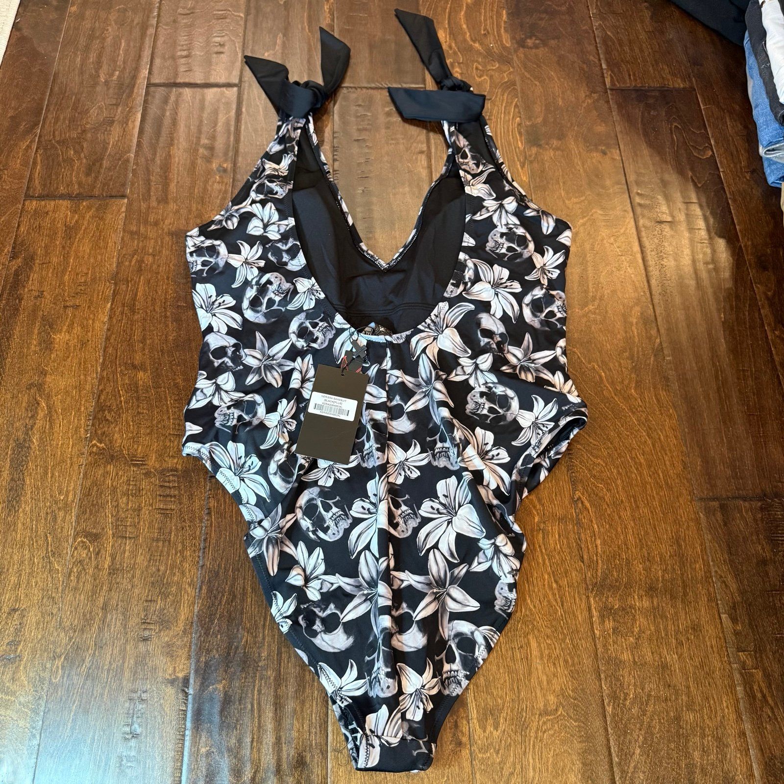 Killstar Nerissa One-Piece Swimsuit Size 3xl Nwt Skull Flower Goth Grunge Emo — image 7 of 8